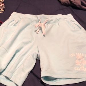 Pink and blue shorts